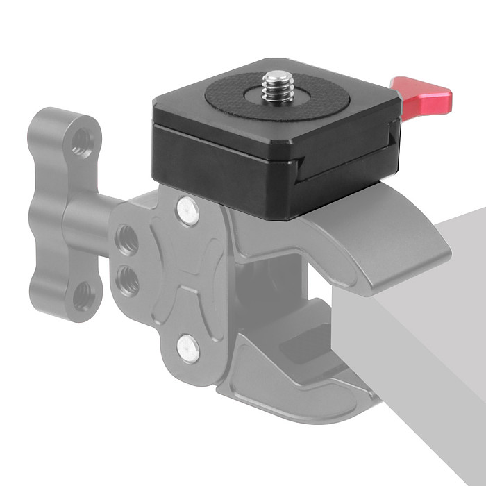 FEICHAO Multifunction Aluminum Alloy Camera Support Quick Release Plate V Mount Battery Board with 1/4 Screw for DSLR Photo Accessories