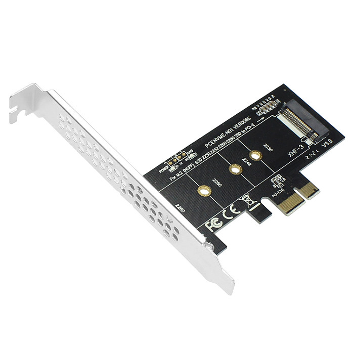 XT-XINTE M.2 Key M Adapter Card PCI Express 3.0 1X Expansion Card Converter Riser Card for M2 NVMe 2230 2242 2260 2280 Size SSD