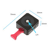 FEICHAO Multifunction Aluminum Alloy Camera Support Quick Release Plate V Mount Battery Board with 1/4 Screw for DSLR Photo Accessories
