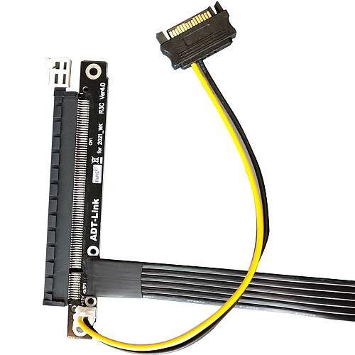 ADT-Link RTX3090 Graphics Card Extension Cable PCIe 4.0 x16 To x1 Riser Card A/N Cards Gen4 PCI-E4 Riser Cable For BTC Miner