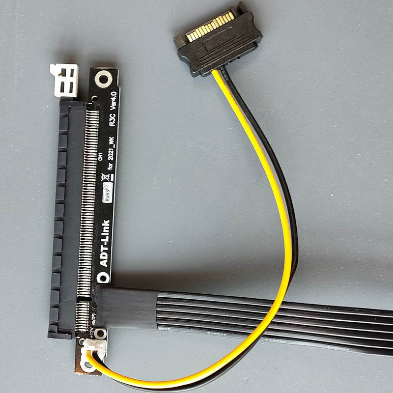 ADT-Link RTX3090 Graphics Card Extension Cable PCIe 4.0 x16 To x1 Riser Card A/N Cards Gen4 PCI-E4 Riser Cable For BTC Miner