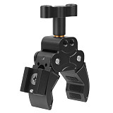 FEICHAO Super Clamp Articulated Arm Crab Claw with V Mount Battery Board Hot Shoe Adapter for Flash Light Camera Tripod Monopod Holder