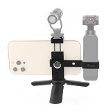 FEICHAO Metal Phone Holder Bracket Fixed Stand Mobile Holder Clamp with Mini ABS Tripod for DJI OSMO Pocket Handheld Gimbal