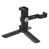 FEICHAO Metal Phone Holder Bracket Fixed Stand Mobile Holder Clamp with Mini ABS Tripod for DJI OSMO Pocket Handheld Gimbal