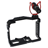 FEICHAO XT-20 XT-30 Camera Cage Rig CNC Form-Fitted for Fujifilm XT20 XT30 Video Protective Frame 1/4 3/8 Cold Shoe with Cable Clamp MIC