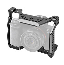 BGNING Aluminum Camera Cage for Sony A7S with Cold Shoe Mount Black Protective Full Formfitting Rig for A7S DSLR 1/4  3/8  Screw Hole