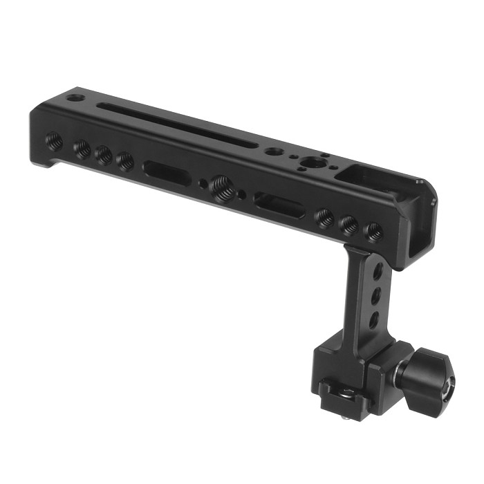 FEICHAO Universal Camera Handle NATO Rail Cheese Top Hand Grip with Cold Shoe Arri Mount for Camcorder Monitor DSLR SLR Cage Rig