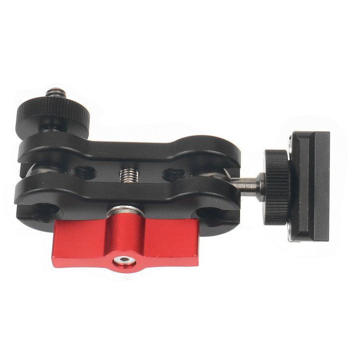 BGNing Upgraded Mini Magic Arm Double 1/4  Ball Head Adapter Monitor Mounting Stand for Ronin S SC Stabilizer Extension Bracket