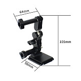 FEICHAO 360° Magic Hand Extension Adapter Swivel with Fix Mount Holder and Screw Compatible for GOPRO Hero Sports Camera (360° Adapter + Fix Mount Holder + Screw)