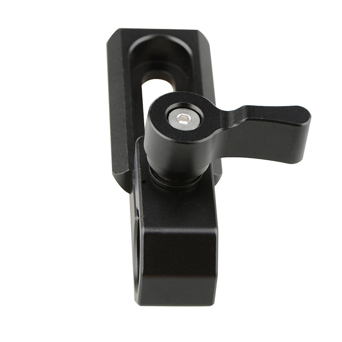 FEICHAO Universal Camera Standard Single 15mm Rod Clamp With NATO Safety Rail &1/4 -20 Screws Mount For DSLRs GH5 / Emos100/ 5DMarkIII