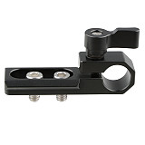 FEICHAO Universal Camera Standard Single 15mm Rod Clamp With NATO Safety Rail &1/4 -20 Screws Mount For DSLRs GH5 / Emos100/ 5DMarkIII
