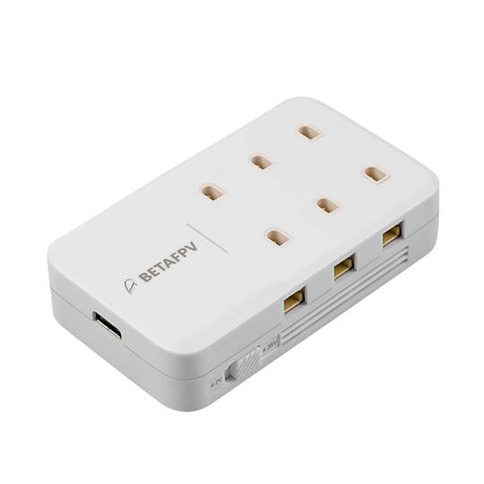 BETAFPV 30W 6 Ports 1S Battery Charger Board w US/EU Adapter Type-C Connector for Lipo 4.2V/LiHV 4.35V Battery FPV Racing Drone