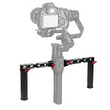FEICHAO Dual Handle Grip Extend Stand Handgrip for DJI Ronin RS2 RSC2 Extension Handlebar Bracket Gimbal Stabilizer Accessory