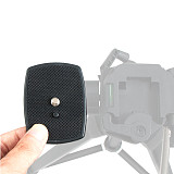 FEICHAO Mini Quick Release Plate Mount Board ABS Non-slip Pads 1/4 Screw for Yunteng VCT668 ST666 690 for Weifeng Tripod Ball Head