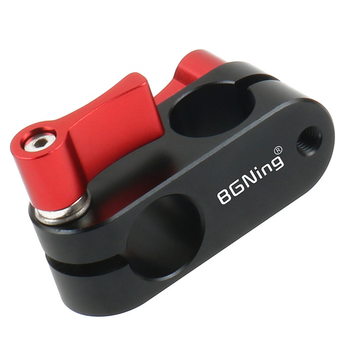 90 Degree Right Angle 15mm Rod Rig Clamp Adapter for 5D2 5D3 A7sGH4 DSLR Camera Photography System Photo Studio Handgrip Monitor