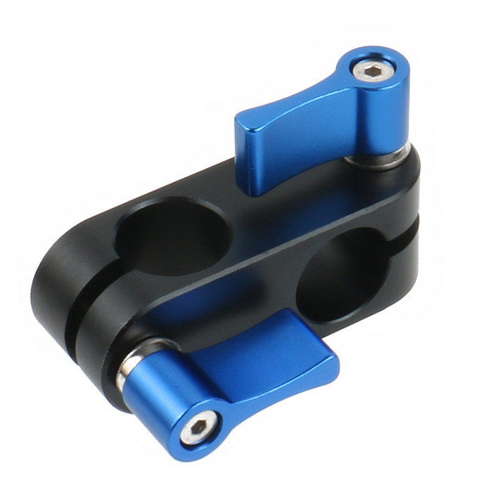 90 Degree Right Angle 15mm Rod Rig Clamp Adapter for 5D2 5D3 A7sGH4 DSLR Camera Photography System Photo Studio Handgrip Monitor