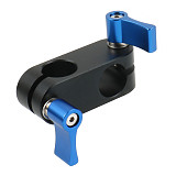90 Degree Right Angle 15mm Rod Rig Clamp Adapter for 5D2 5D3 A7sGH4 DSLR Camera Photography System Photo Studio Handgrip Monitor