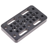 BGNING Switch Plate Camera Mount Cheese Plate Board 1/4 3/8 for Railblocks Dovetails Short Rod for Canon 5D2 5D3 5D4 Video Shoulder Rig