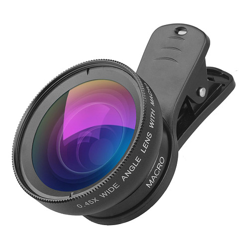 APEXEL Phone Lens kit 0.45x Super Wide Angle & 12.5x Super Macro Lens HD Camera Lens for iPhone 6S 7 Xiaomi Cellphones