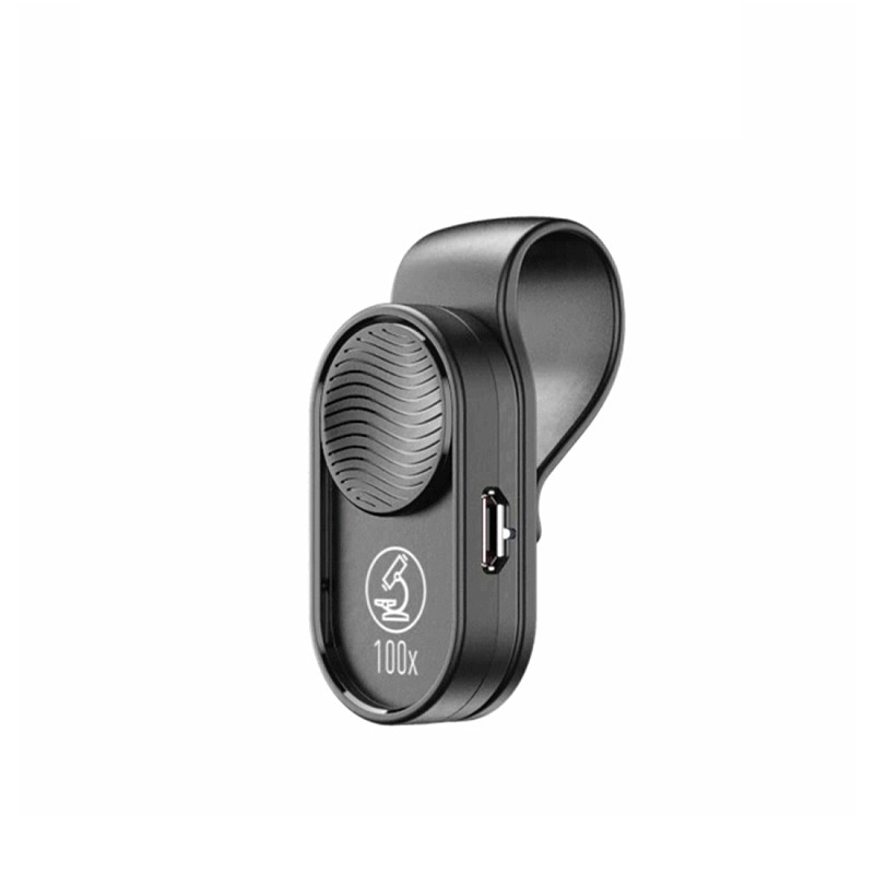 APEXEL APL-MS001 100X Microscope Lens Mobile Phone Macro Lens High Magnification LED Mini Pocket Portable Lens For Smartphones Talet PC