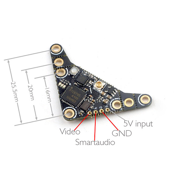 Happymodel OVX300 OVX303 5.8G 40ch 300mw VTX OpenVTX Long Range Receiver for DIY RC Racing Drone Accessories