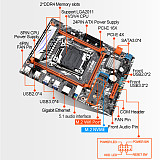 JINGSHA X99D4 Motherboard LGA 2011-3 E5 V3 CPU M-ATX Desktop DDR4 RAM Supports E5 2680V3 2620V3 2650V3 2690 V3 E5 2678V3 SATA3.0