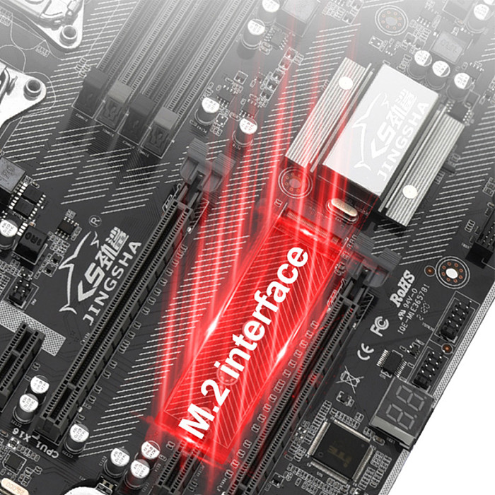 JINGSHA X99 Dual F2 CPU Motherboard for Xeon LGA 2011-3 E5 V3 V4 CPU 8xDDR4 Slots for M.2 NVME SSD USB3.0 E-ATX Server Mainboard