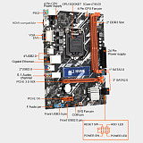 JINGSHA B75-G Motherboard Computer Desktop Small Board for LGA 1155CPU Processor DDR3 Memory w/VGA HDMI-compatible DVI Interface