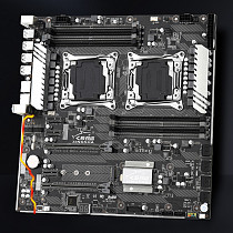 JINGSHA X99 Dual F2 CPU Motherboard for Xeon LGA 2011-3 E5 V3 V4 CPU 8xDDR4 Slots for M.2 NVME SSD USB3.0 E-ATX Server Mainboard