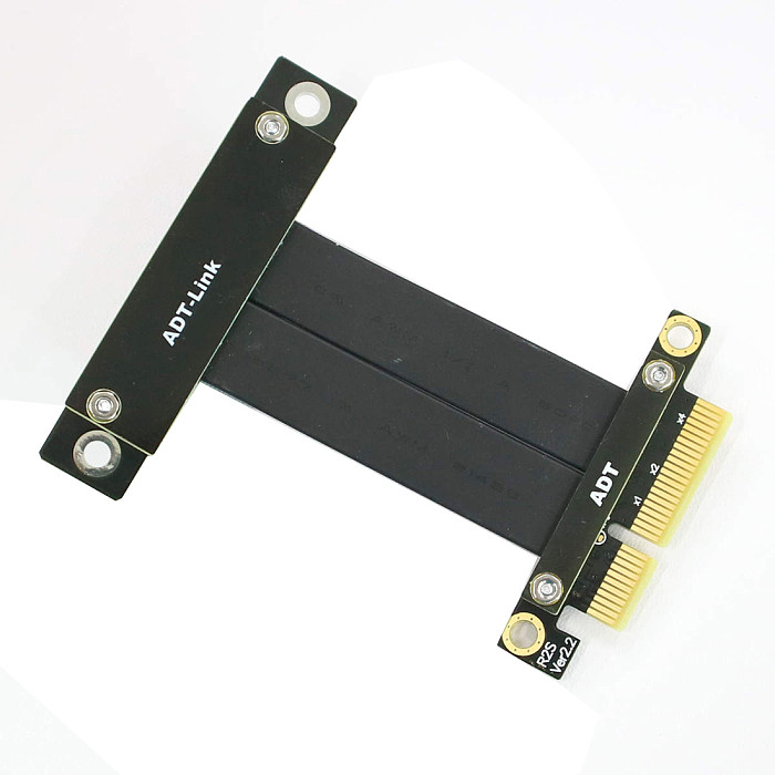 ADT-Link PCIE 3.0 Extension Cable x4 Male To Male TX-RX Signal PCI Express 3.0 x4 32G/bps Extender Conversion Cable Gen3 32G/bps