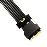 ADT-Link M.2 WiFi A.E Key To M.2 for NVME M Key SSD Riser Card PCIE 4.0 x1 Gen4 Full Speed M2 Key A+E To M2 Key-M Riser Ribbon Cable
