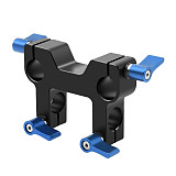 BGNing 15mm Rod Clamp with Knob Screw 1/4  3/8  Cheese Mount for DSLR Camera Shoulder Rig Rail Support System Railblock Plate Tripod Base 5D2 5D3 550D Photography