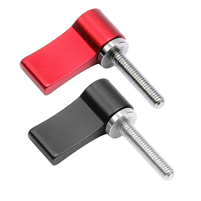 BGNING CNC Aluminum M4x20 Adjustable Hand Screw Tight Lock Screws for Photographic Equipment Camera Accessories