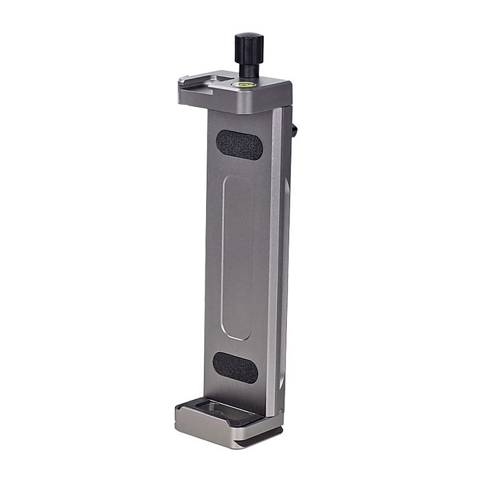 FCLUO XJ-15 Universal Aluminum Tablet Clamp Phone Stand Holder Clip Tripod Cold Shoe Mount Bracket for Mobile Tablets 12.9in 130-230mm