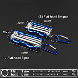 BGNing Portable Folding Hexagonal Wrench Set Metal Metric Torx Allen Key Hex Screwdriver Hand Tool Hexagon Spanner SLR Camera Accessory