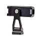 FCLUO Metal Phone Holder Mobile Bracket Clip for Flash Light Microphone 60-90mm 1/4  Screw Dual Cold Shoe Mount w/ Tripod Support 8kg