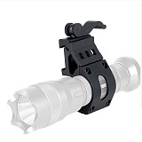 QWINOUT 1  25mm Scope Mounts Flashlight Clip Torch Clamp For 20mm Standard Picatinny Rail Holder Quick Release Bracket for Gopro Camera