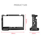 FEICHAO Camera Cage for Sony Alpha 7C Protective Frame Formfitted Border Case Arri Hole Cold Shoe Mount Rig for Alpha 7C SLR Accessories
