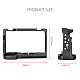 FEICHAO Camera Cage for Sony Alpha 7C Protective Frame Formfitted Border Case Arri Hole Cold Shoe Mount Rig for Alpha 7C SLR Accessories