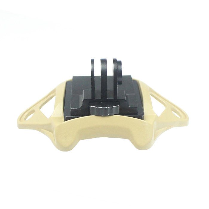 FEICHAO For GoPro Hero Action Camera Helmet Fixed Mount Base Adapter Aluminum for Go pro 9 8 7 6 5 4 Hunting Military CS NVG Base Holder