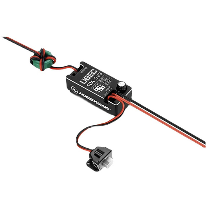 HOBBYWING UBEC Adjustable Voltage Metal Shell BEC Module for 1/10 1/8 RC Cars