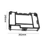 FEICHAO 7inch Monitor Form-Fitting Cage with Handle Grip 138mm Carbon Fiber Compatible with LUT7S 7 Monitor Camera
