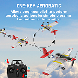 ToyTime 761-5 P51 Rc Plane Model 400Mm Wingspan 2.4G 6 Axis Gyroscope Fixed Wing Rtf Glider Epp Foam Aircraft 14Mins Drone Toy