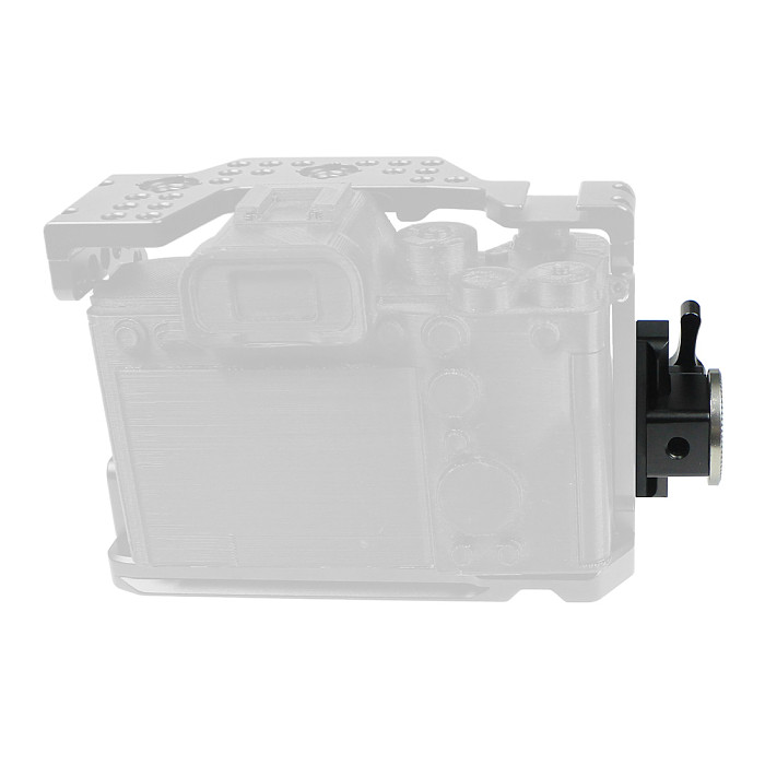 FEICHAO Camera Rail Slider 48mm Quick Release with NATO Clamp Rosette M6 Thread Mount for Anti-Off Top Handle Clamp DSLR Camera Cage Extension