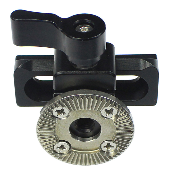FEICHAO Camera Rail Slider 48mm Quick Release with NATO Clamp Rosette M6 Thread Mount for Anti-Off Top Handle Clamp DSLR Camera Cage Extension
