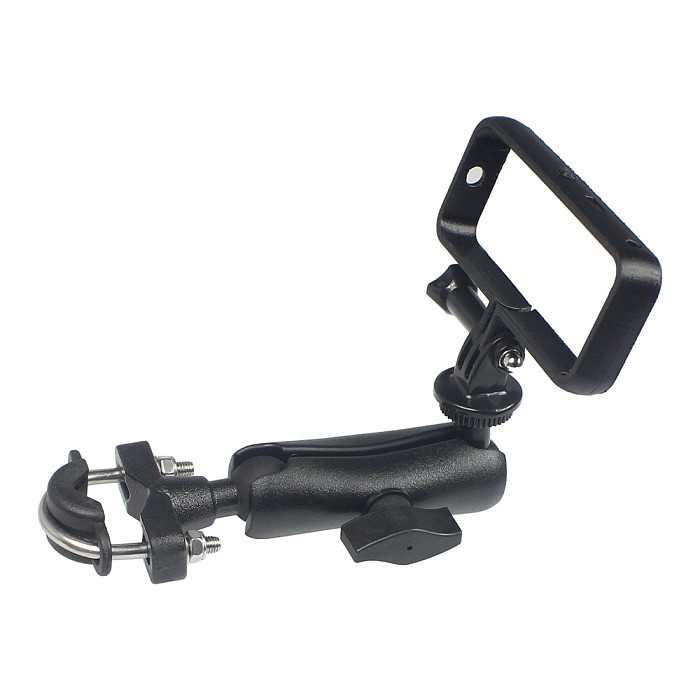 FEICHAO Motorcycle Handlebar Rear with PLA Protective Frame Compatible with Insta360 One X2 XR Action Camera Stand