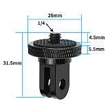 FEICHAO Universal Cell Phone Holder Clip Adapter with 1/4 Adapter for 56-85mm Smart Cell Phone Tripod Self Timer Handheld Grip Self-Portrait Monop