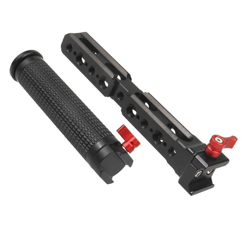 FEICHAO Dual Handle Grip Extend Stand Handgrip for DJI Ronin RS2 RSC2 Extension Handlebar Bracket Gimbal Stabilizer Accessory