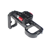 Aluminum Quick Release Plate Ball Head Vertical L Bracket Plate Adapter Mount for Sony A7/A7R/ARCA Standard Camera Handle Holder