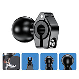 FEICHAO 1 inch Ball Head Mount Adapter Motorcycle Bicycle Handle Bar Clip Rearview Mirror Bracket for GoPro Hero 8 Camera for RAM Mounts